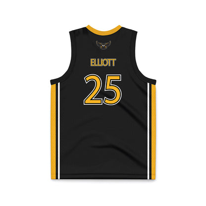 Kennesaw - NCAA Women's Basketball : Madyson Elliott - Black Basketball Jersey-1