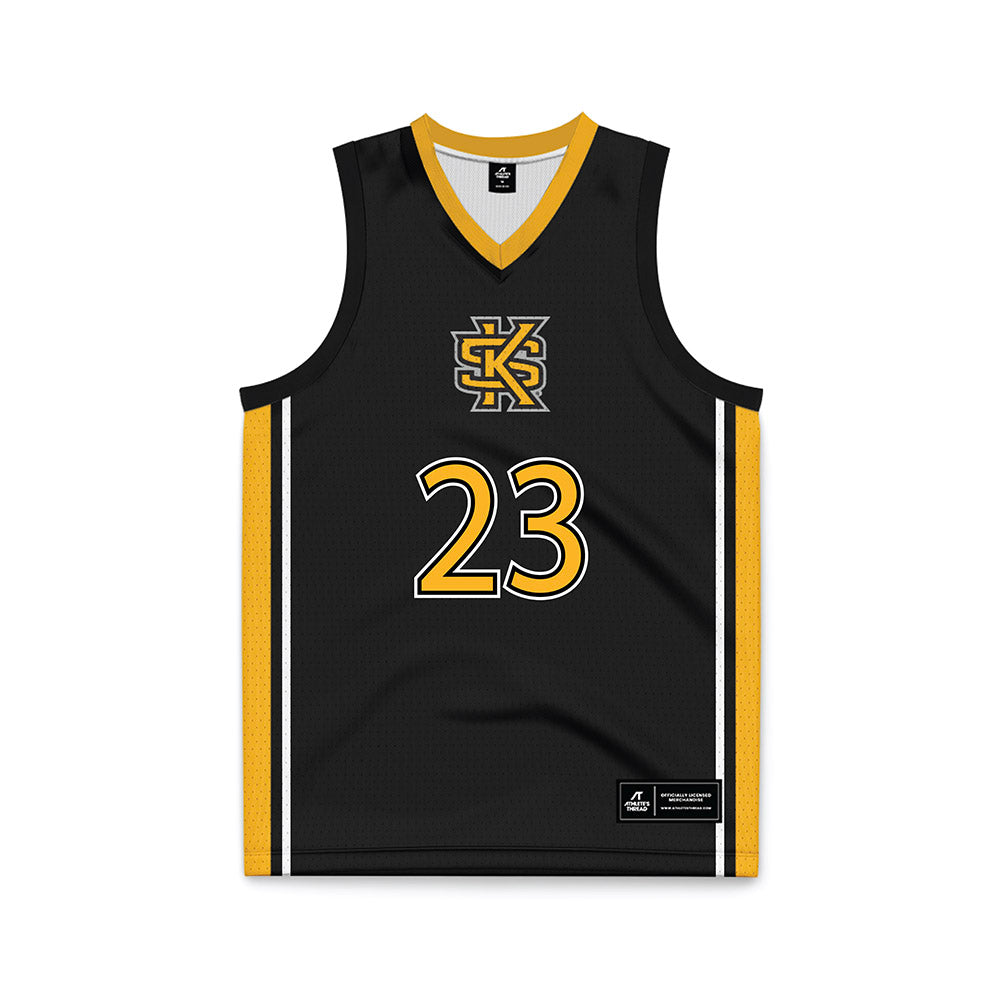 Kennesaw - NCAA Women's Basketball : TaTianna Stovall - Black Basketball Jersey-0