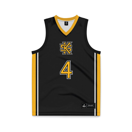 Kennesaw - NCAA Women's Basketball : Fanta Daffe - Black Basketball Jersey-0