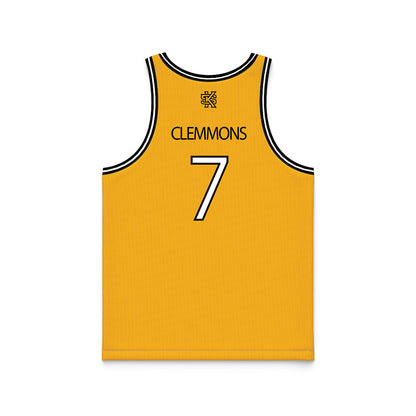 Kennesaw - NCAA Men's Basketball : Chase Clemmons - Gold Basketball Jersey-1
