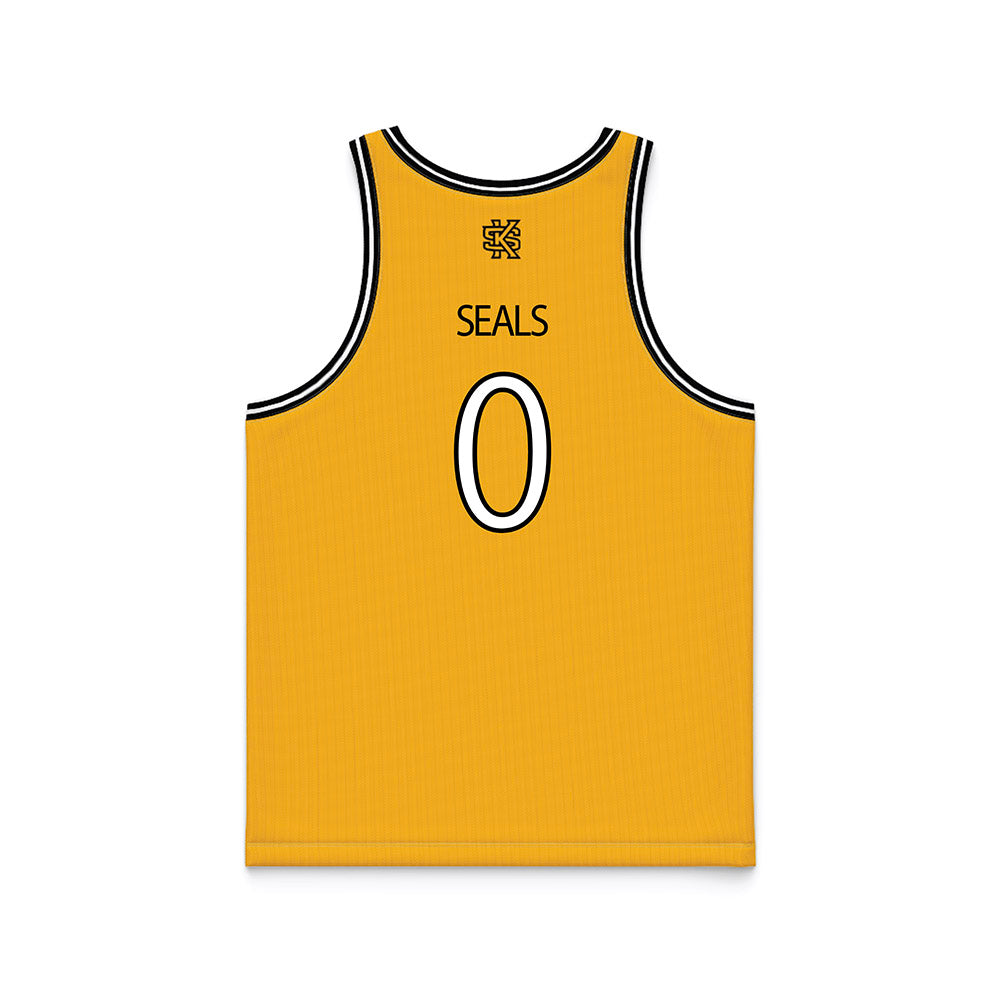 Kennesaw - NCAA Men's Basketball : Ramone Seals - Gold Basketball Jersey-1