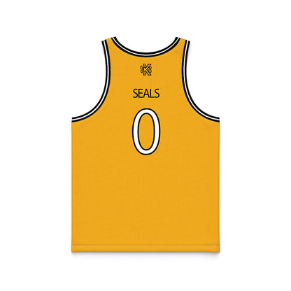 Kennesaw - NCAA Men's Basketball : Ramone Seals - Gold Basketball Jersey-1