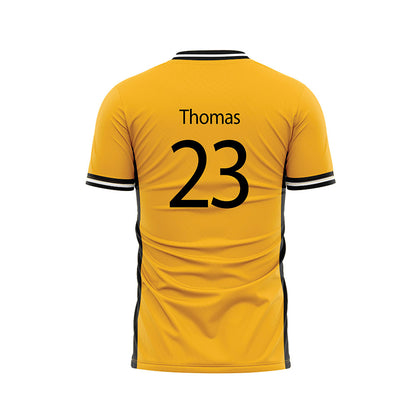 Kennesaw - NCAA Women's Soccer : Symone Thomas - Gold Soccer Jersey-1