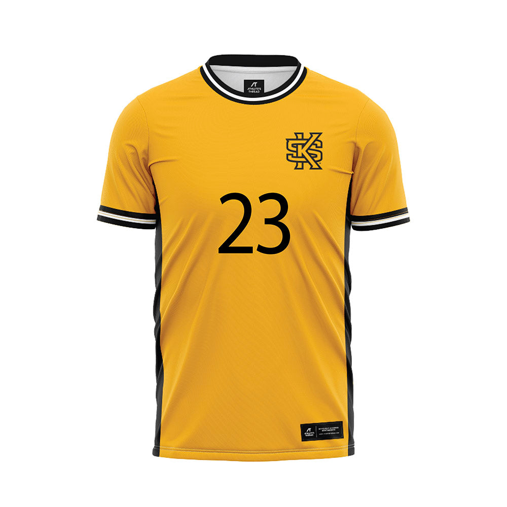 Kennesaw - NCAA Women's Soccer : Symone Thomas - Gold Soccer Jersey-0