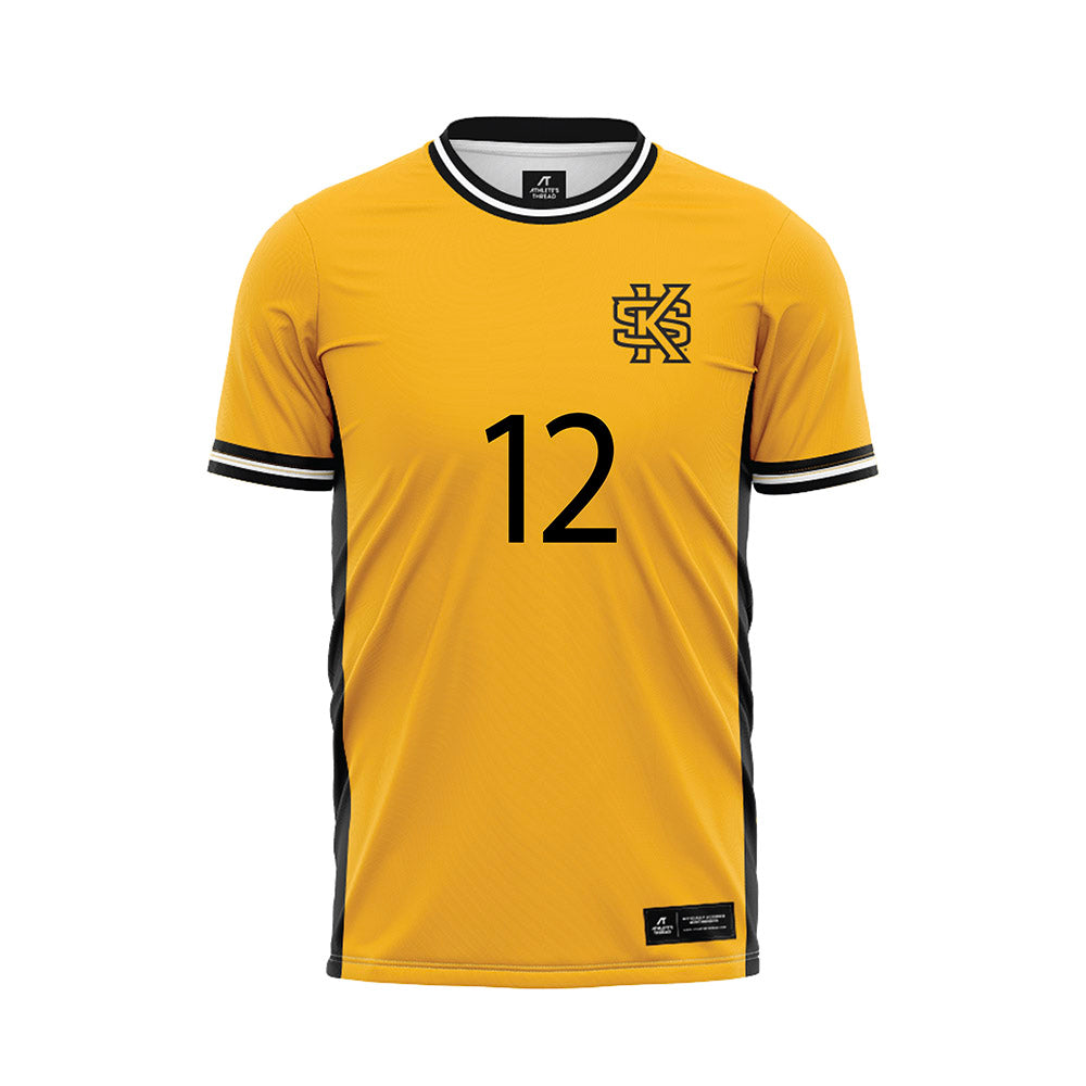 Kennesaw - NCAA Women's Soccer : Mai Jensen - Gold Soccer Jersey-0