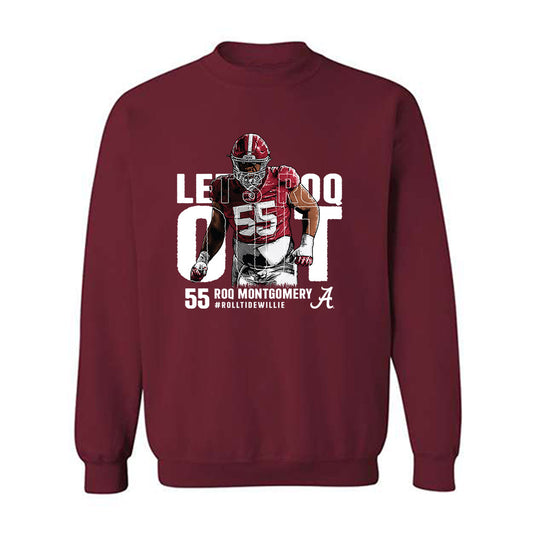 Alabama - NCAA Football : Roq Montgomery Individual Caricature Crewneck Sweatshirt