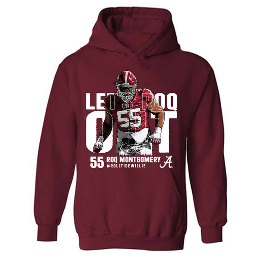 Alabama - NCAA Football : Roq Montgomery Individual Caricature Hooded Sweatshirt