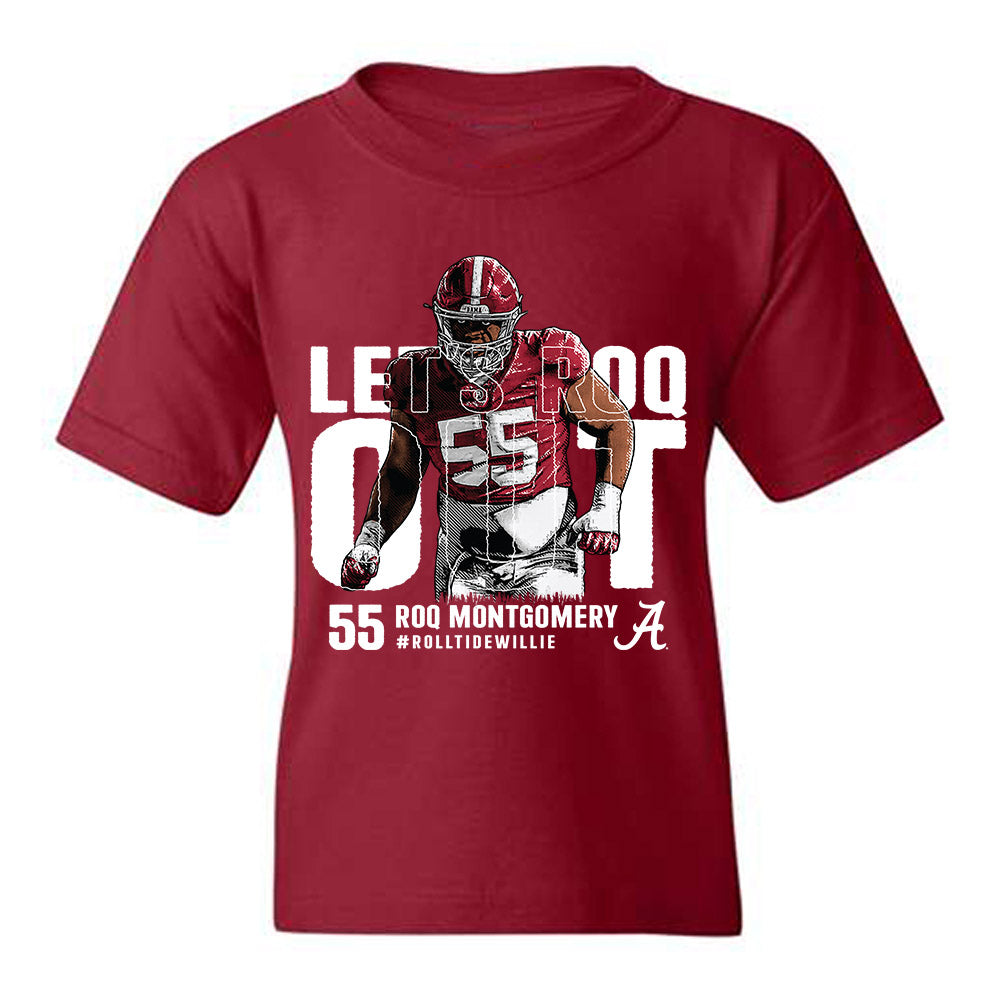 Alabama - NCAA Football : Roq Montgomery Individual Caricature Youth T-Shirt