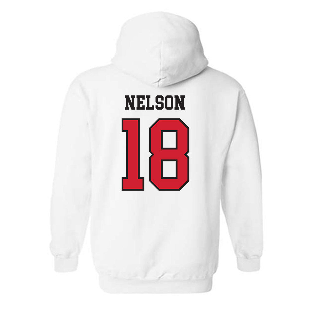 Arkansas State - NCAA Baseball : Jack Nelson - Sports Shersey Hooded Sweatshirt-1