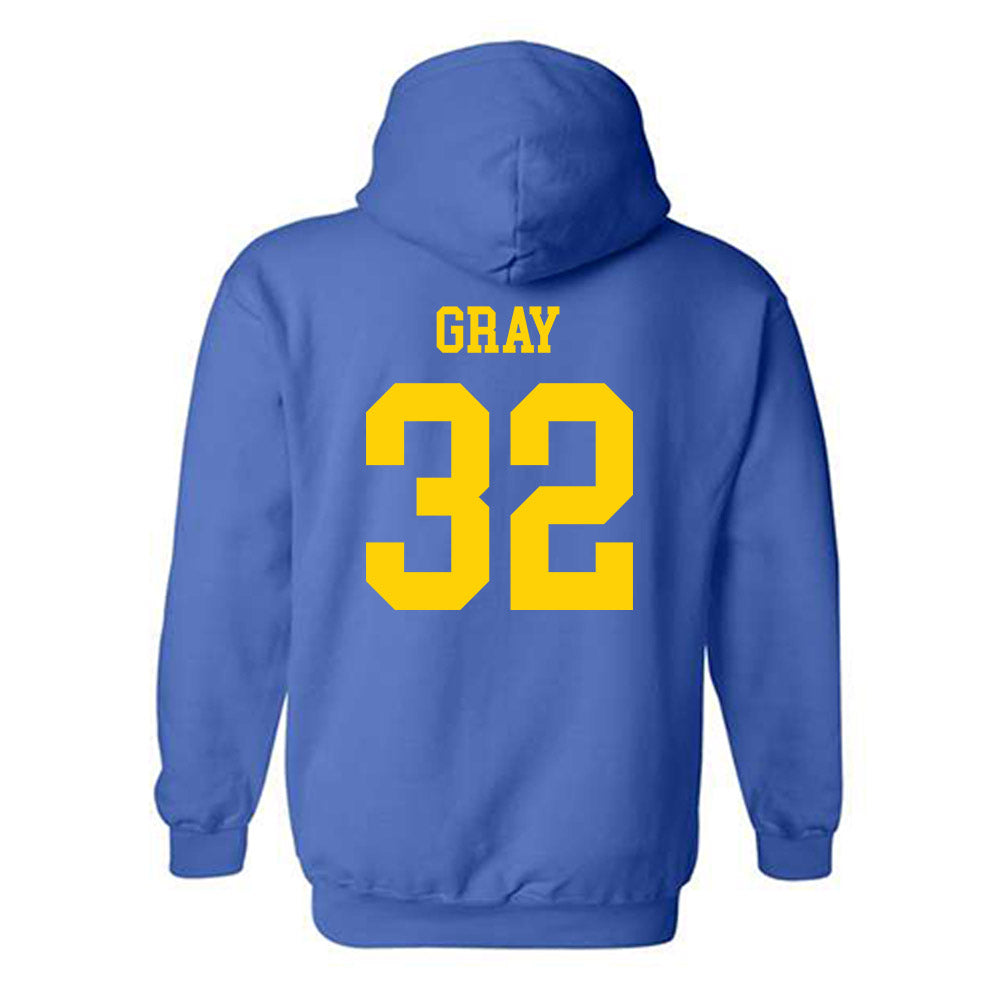 Delaware - NCAA Women's Volleyball : Jayda Gray - Fashion Shersey Hooded Sweatshirt-1
