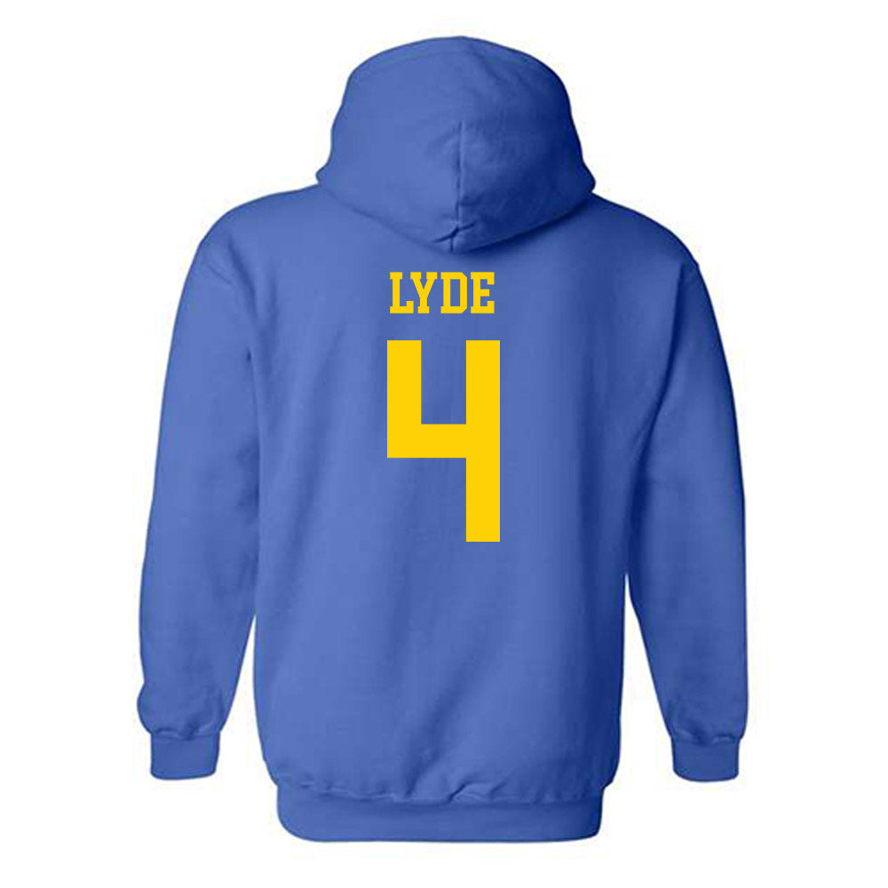 Delaware - NCAA Football : Akhoury Lyde - Fashion Shersey Hooded Sweatshirt-1