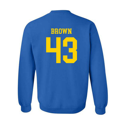 Delaware - NCAA Football : Luke Brown - Fashion Shersey Crewneck Sweatshirt
