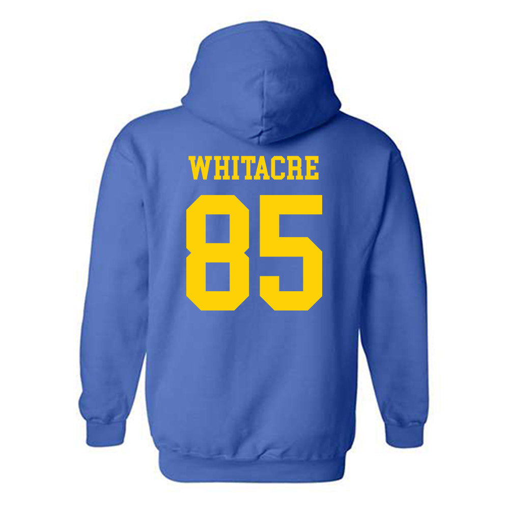 Delaware - NCAA Football : Jackson Whitacre - Fashion Shersey Hooded Sweatshirt-1