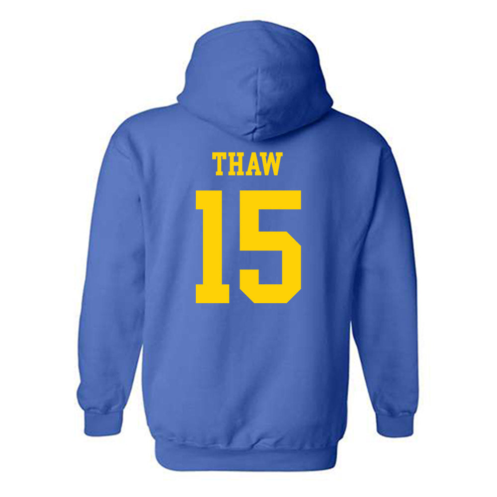 Delaware - NCAA Football : Jake Thaw - Fashion Shersey Hooded Sweatshirt-1