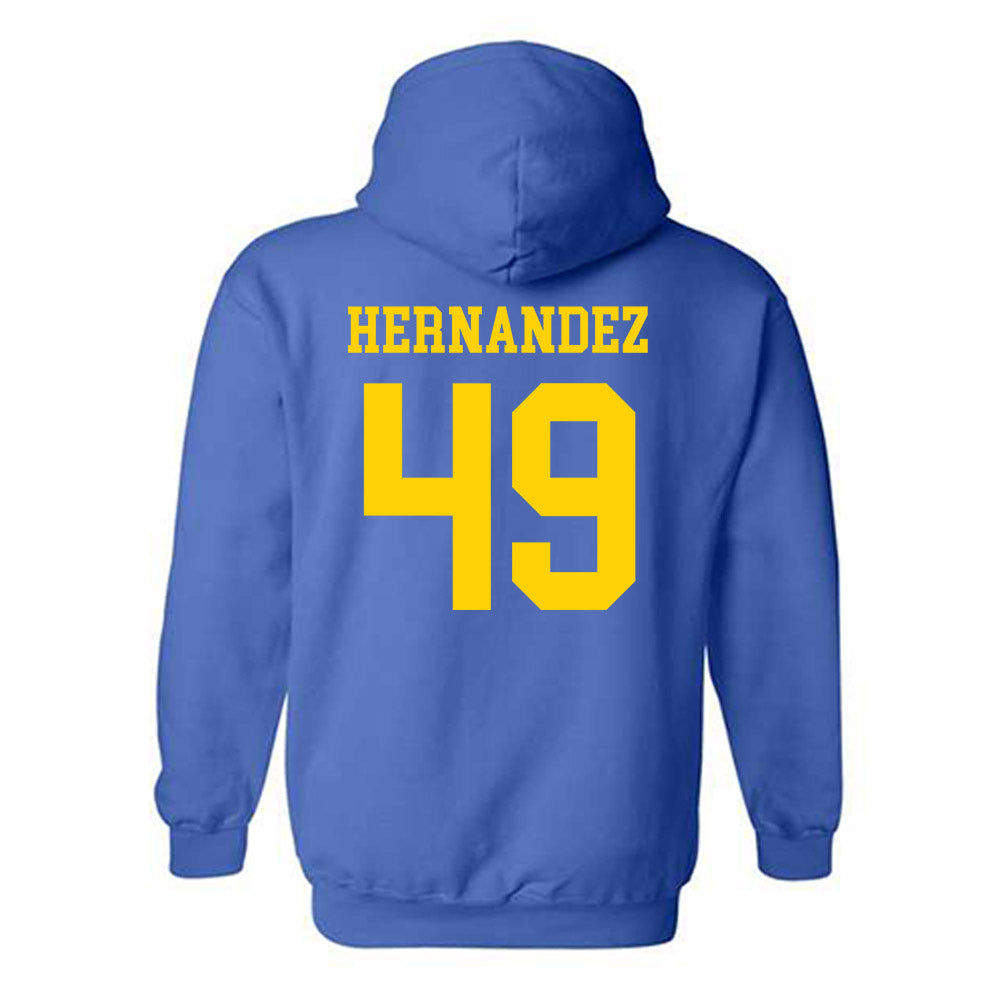 Delaware - NCAA Football : Yamdry Hernandez - Fashion Shersey Hooded Sweatshirt-1