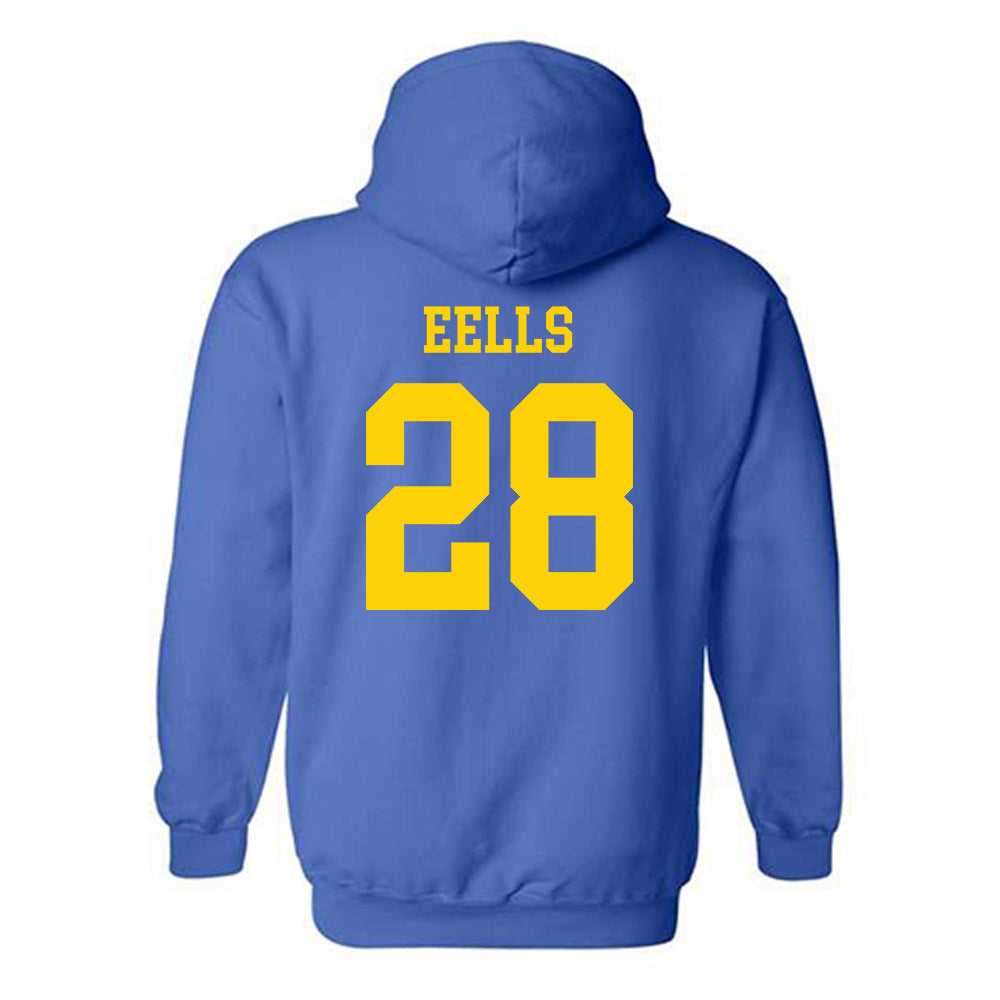 Delaware - NCAA Men's Lacrosse : Sean Eells - Fashion Shersey Hooded Sweatshirt-1