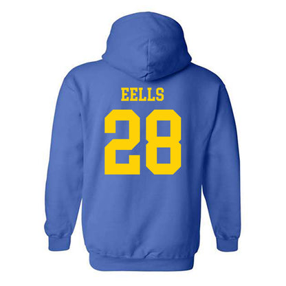 Delaware - NCAA Men's Lacrosse : Sean Eells - Fashion Shersey Hooded Sweatshirt-1