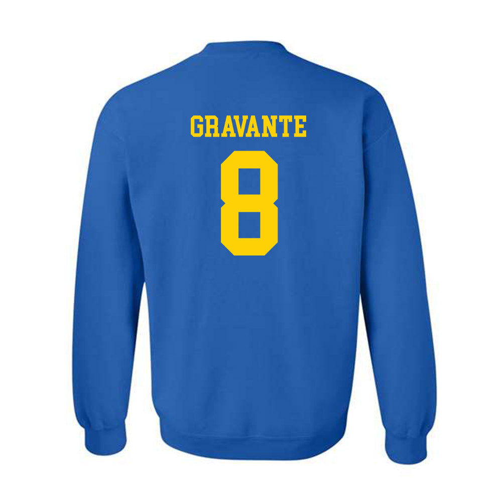 Delaware - NCAA Men's Lacrosse : TJ Gravante - Fashion Shersey Crewneck Sweatshirt-1