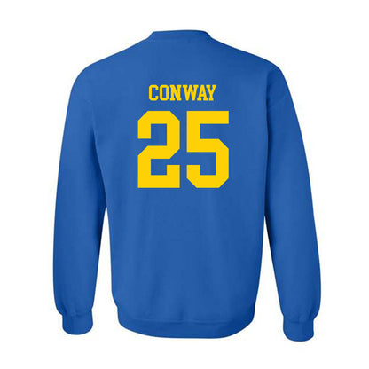 Delaware - NCAA Baseball : Elias Conway - Fashion Shersey Crewneck Sweatshirt