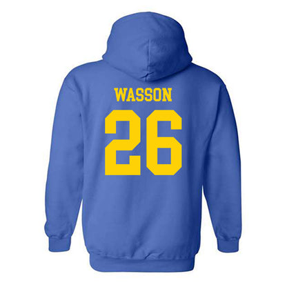 Delaware - NCAA Men's Lacrosse : Tate Wasson - Fashion Shersey Hooded Sweatshirt