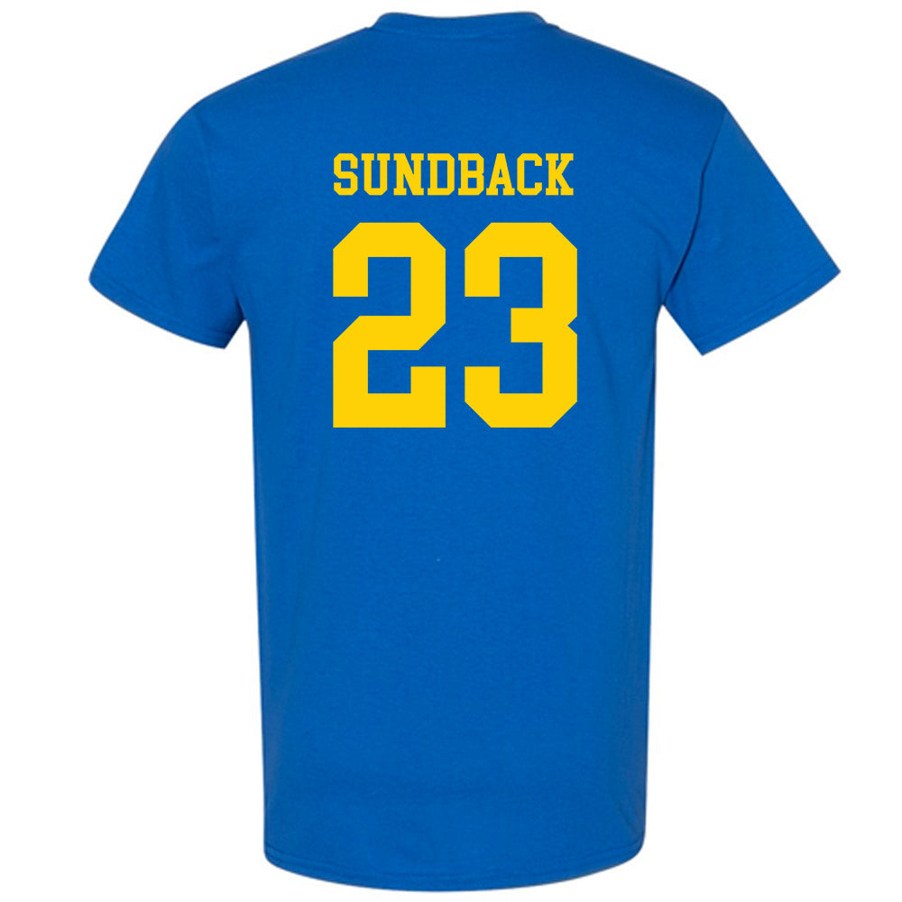 Delaware - NCAA Women's Basketball : Grace Sundback - Fashion Shersey T-Shirt-1