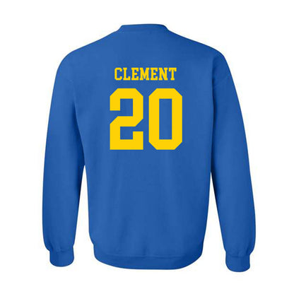 Delaware - NCAA Women's Basketball : Claudia Clement - Fashion Shersey Crewneck Sweatshirt-1