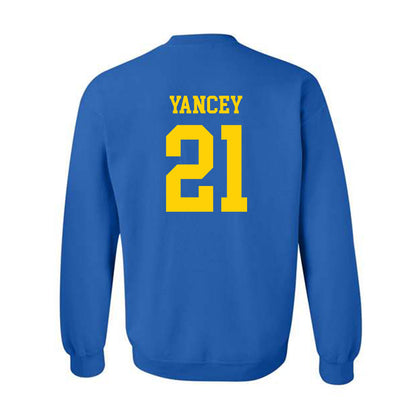 Delaware - NCAA Women's Volleyball : Thalia Yancey - Fashion Shersey Crewneck Sweatshirt-1