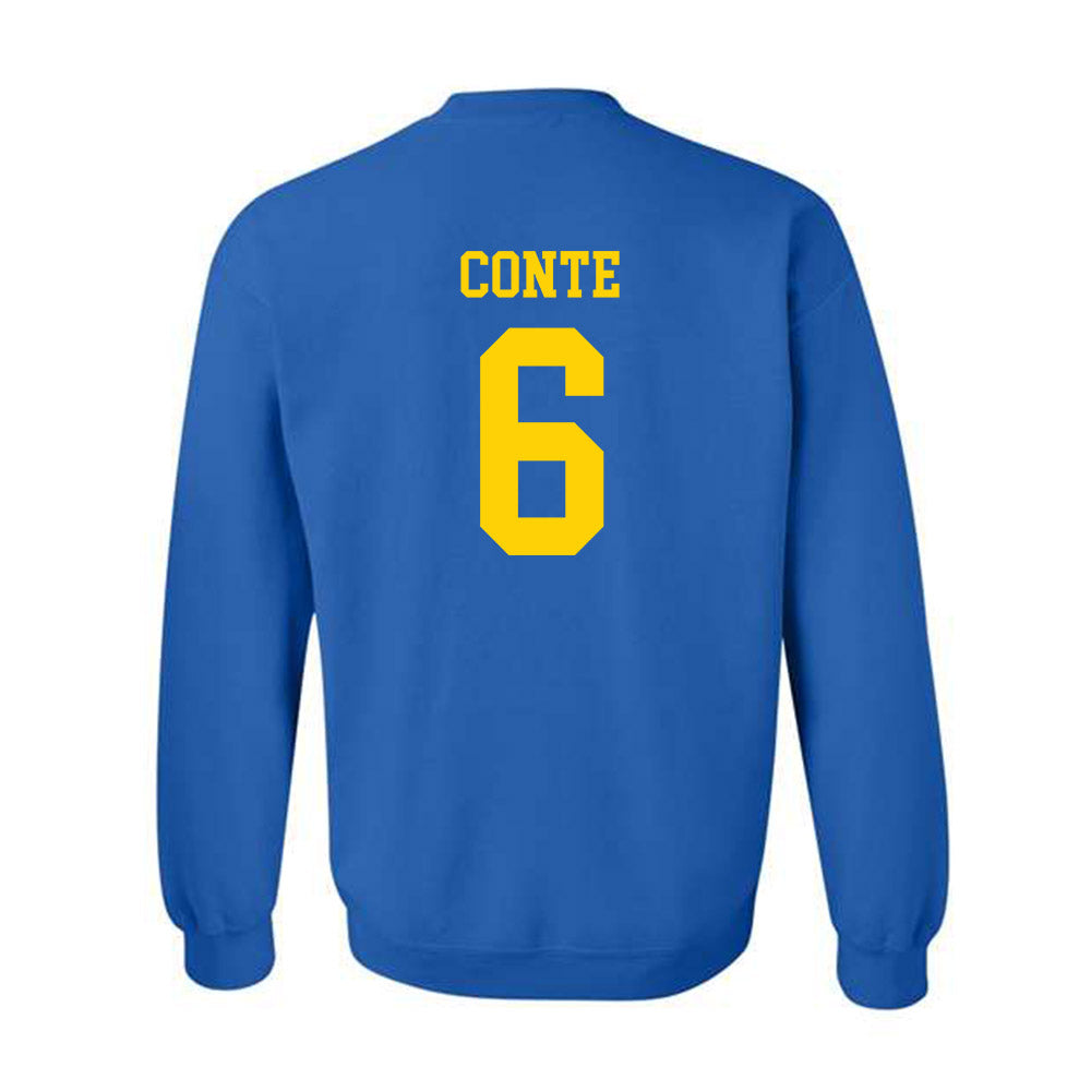 Delaware - NCAA Men's Lacrosse : Scott Conte - Fashion Shersey Crewneck Sweatshirt-1