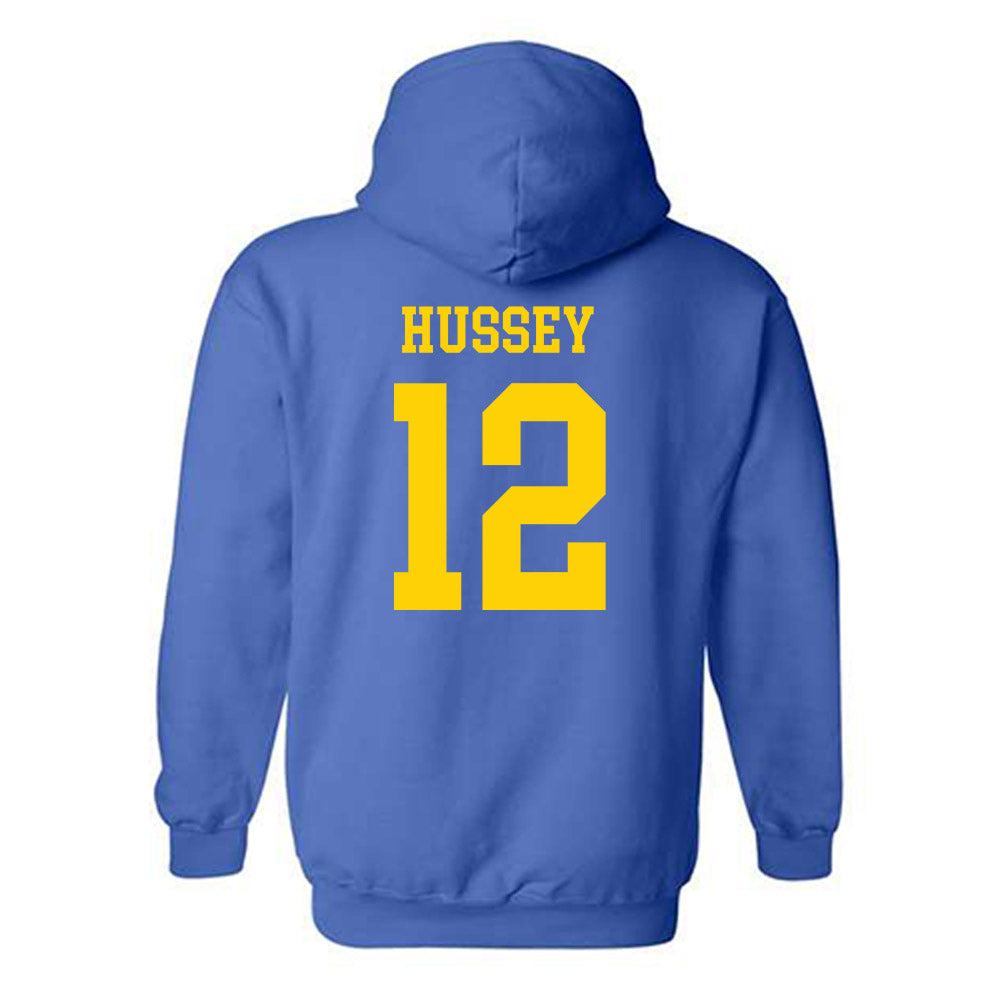 Delaware - NCAA Women's Lacrosse : Erin Hussey - Fashion Shersey Hooded Sweatshirt-1
