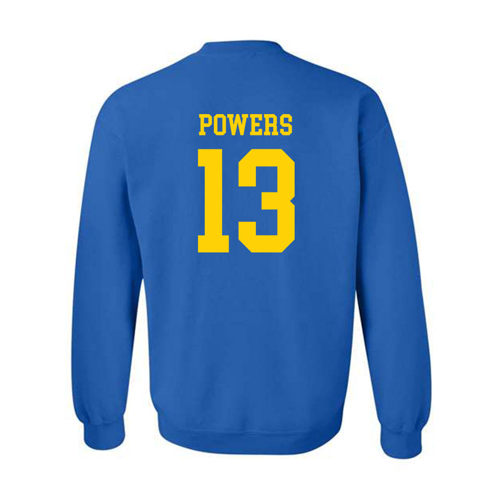 Delaware - NCAA Men's Lacrosse : Brendan Powers - Fashion Shersey Crewneck Sweatshirt-1