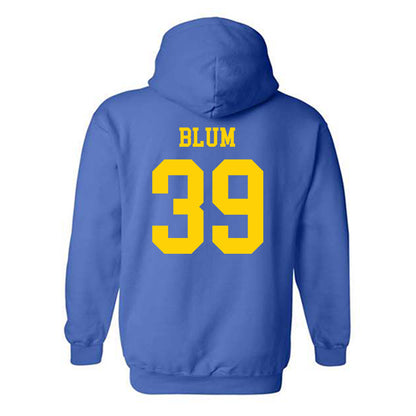 Delaware - NCAA Baseball : Brady Blum - Fashion Shersey Hooded Sweatshirt-1