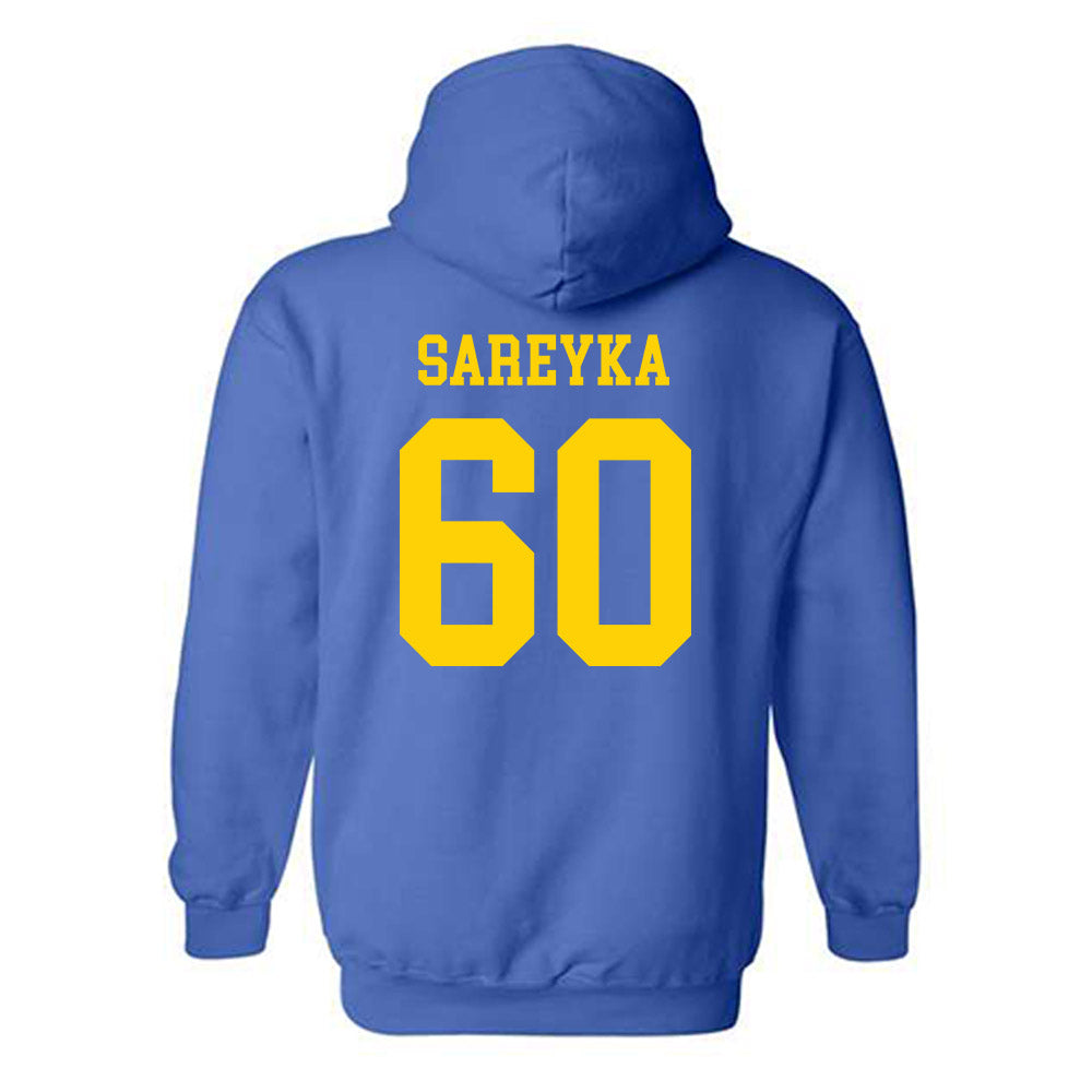 Delaware - NCAA Football : Carter Sareyka - Fashion Shersey Hooded Sweatshirt-1