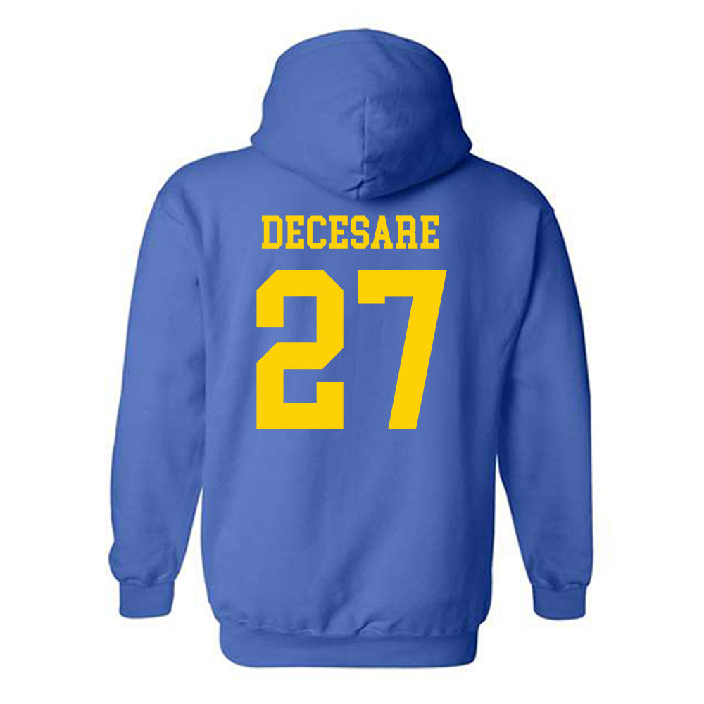 Delaware - NCAA Baseball : Anthony DeCesare - Fashion Shersey Hooded Sweatshirt-1