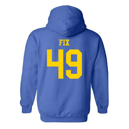 Delaware - NCAA Men's Lacrosse : Franky Fix - Fashion Shersey Hooded Sweatshirt-1