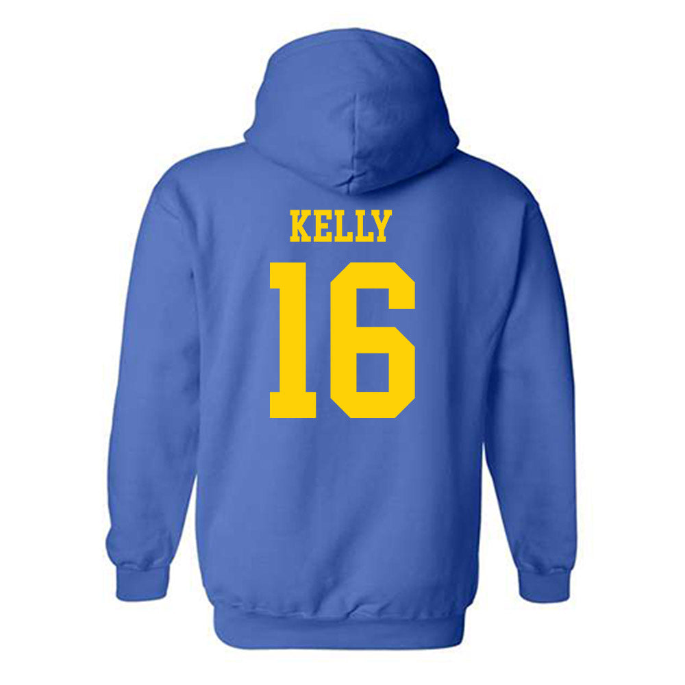 Delaware - NCAA Men's Soccer : Colin Kelly - Fashion Shersey Hooded Sweatshirt-1