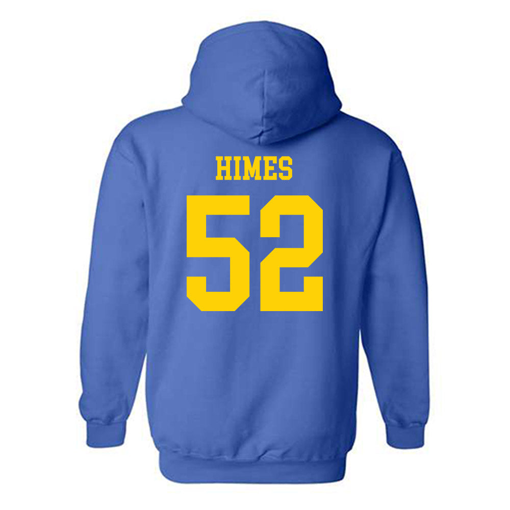 Delaware - NCAA Men's Lacrosse : Aidan Himes - Fashion Shersey Hooded Sweatshirt-1
