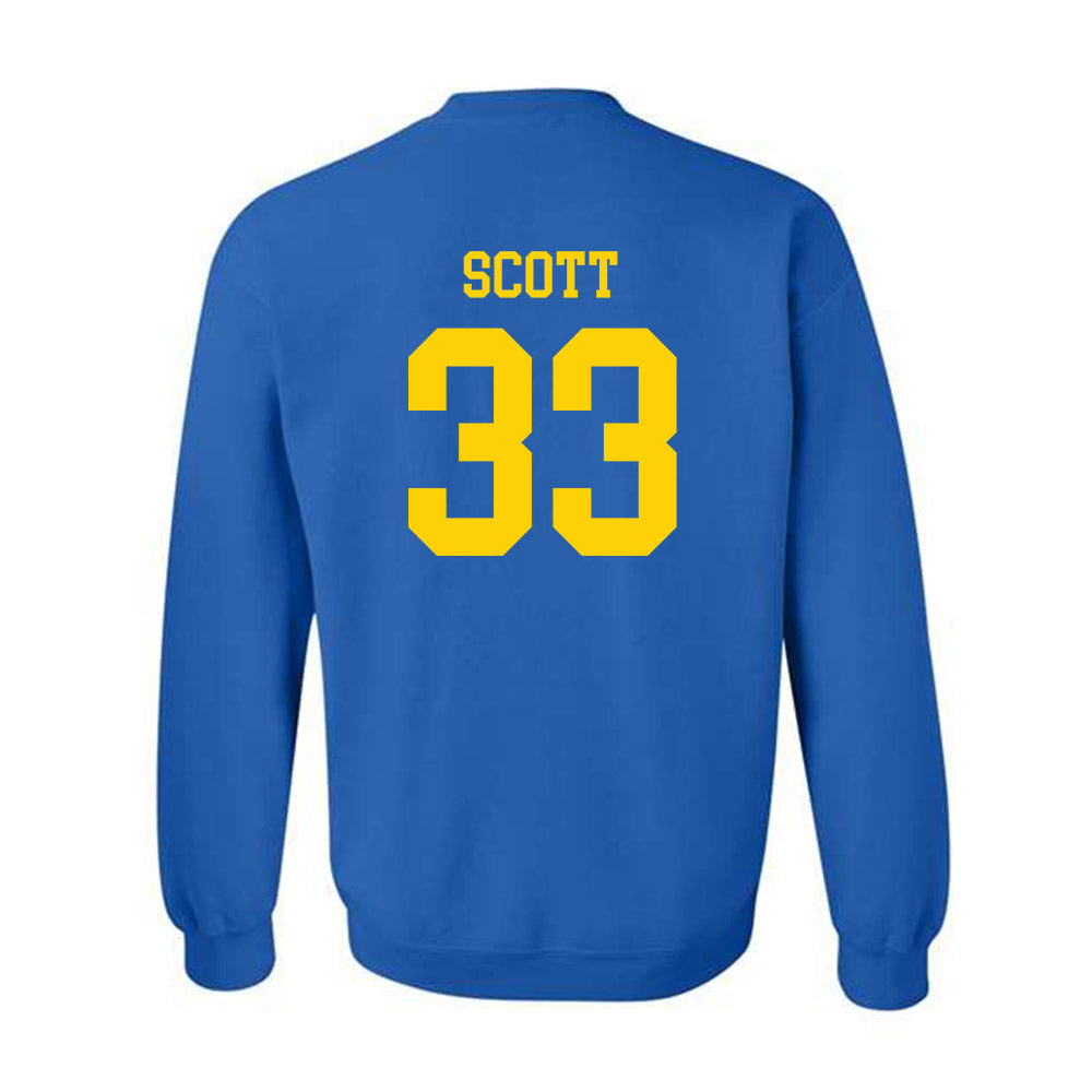 Delaware - NCAA Football : Trace Scott - Fashion Shersey Crewneck Sweatshirt-1