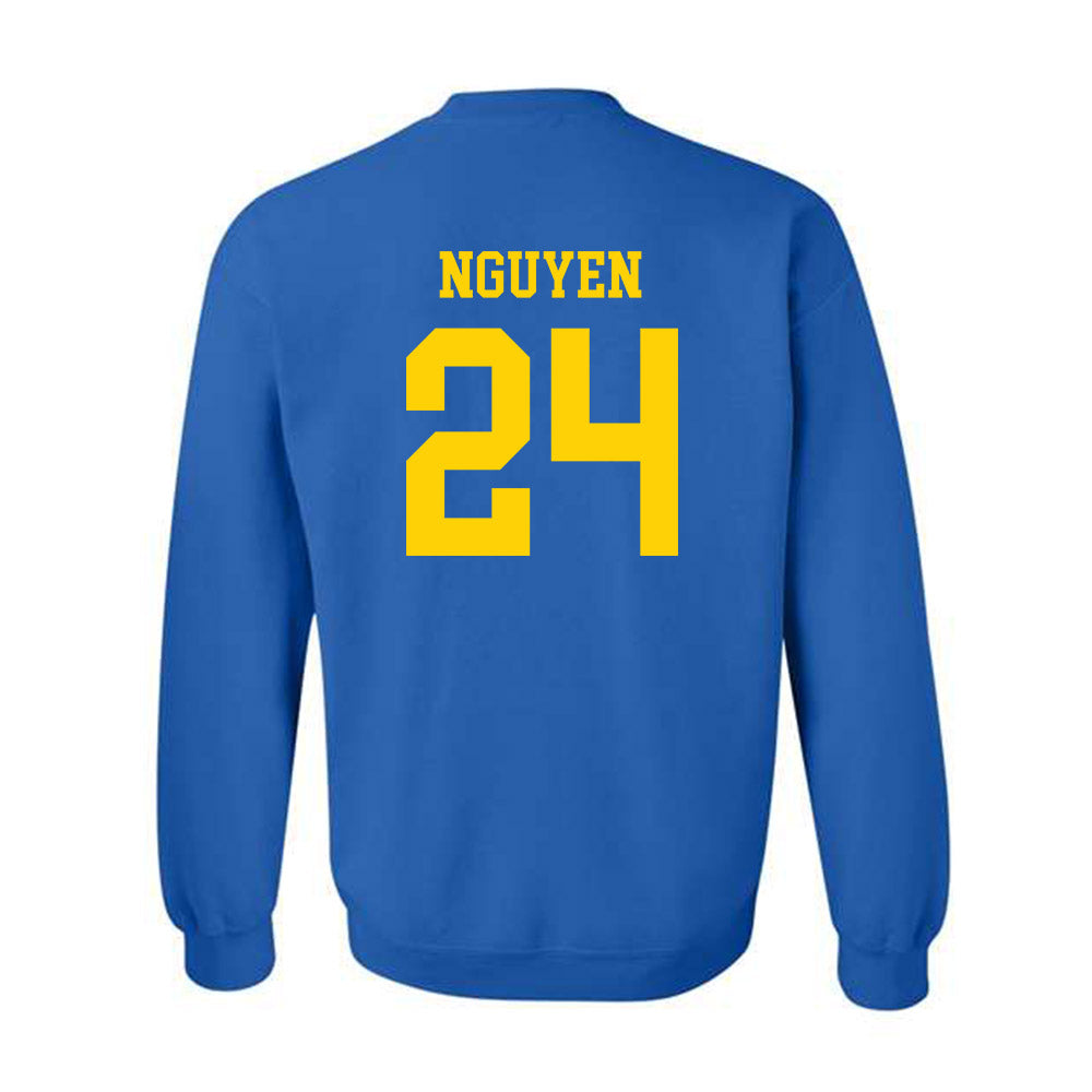 Delaware - NCAA Women's Volleyball : Cadence Nguyen - Fashion Shersey Crewneck Sweatshirt-1