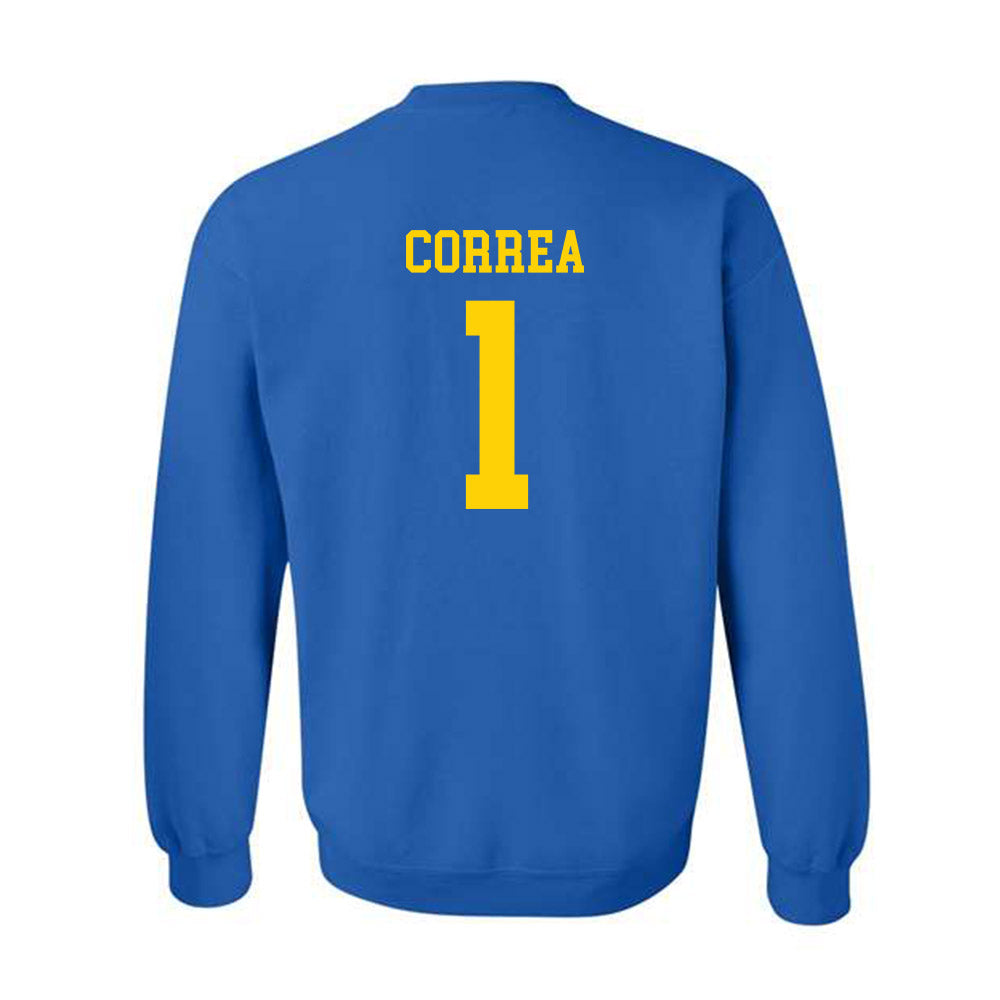 Delaware - NCAA Women's Basketball : Kailah Correa - Fashion Shersey Crewneck Sweatshirt-1