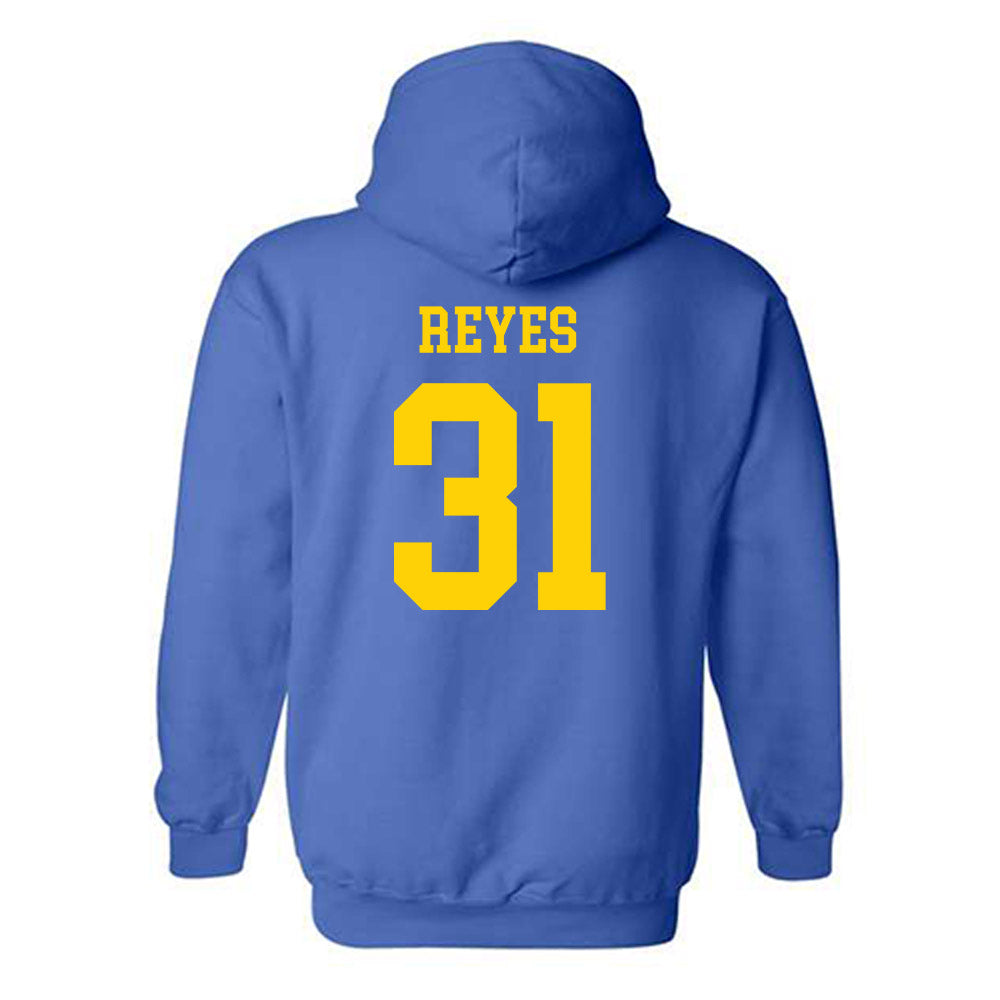 Delaware - NCAA Baseball : Matthew Reyes - Fashion Shersey Hooded Sweatshirt-1