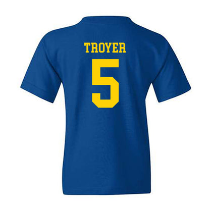 Delaware - NCAA Football : Austin Troyer - Fashion Shersey Youth T-Shirt-1