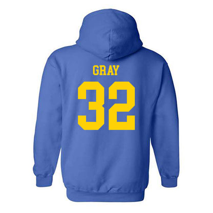 Delaware - NCAA Women's Volleyball : Jayda Gray - Fashion Shersey Hooded Sweatshirt-1