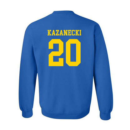 Delaware - NCAA Men's Basketball : Alex Kazanecki - Fashion Shersey Crewneck Sweatshirt-1