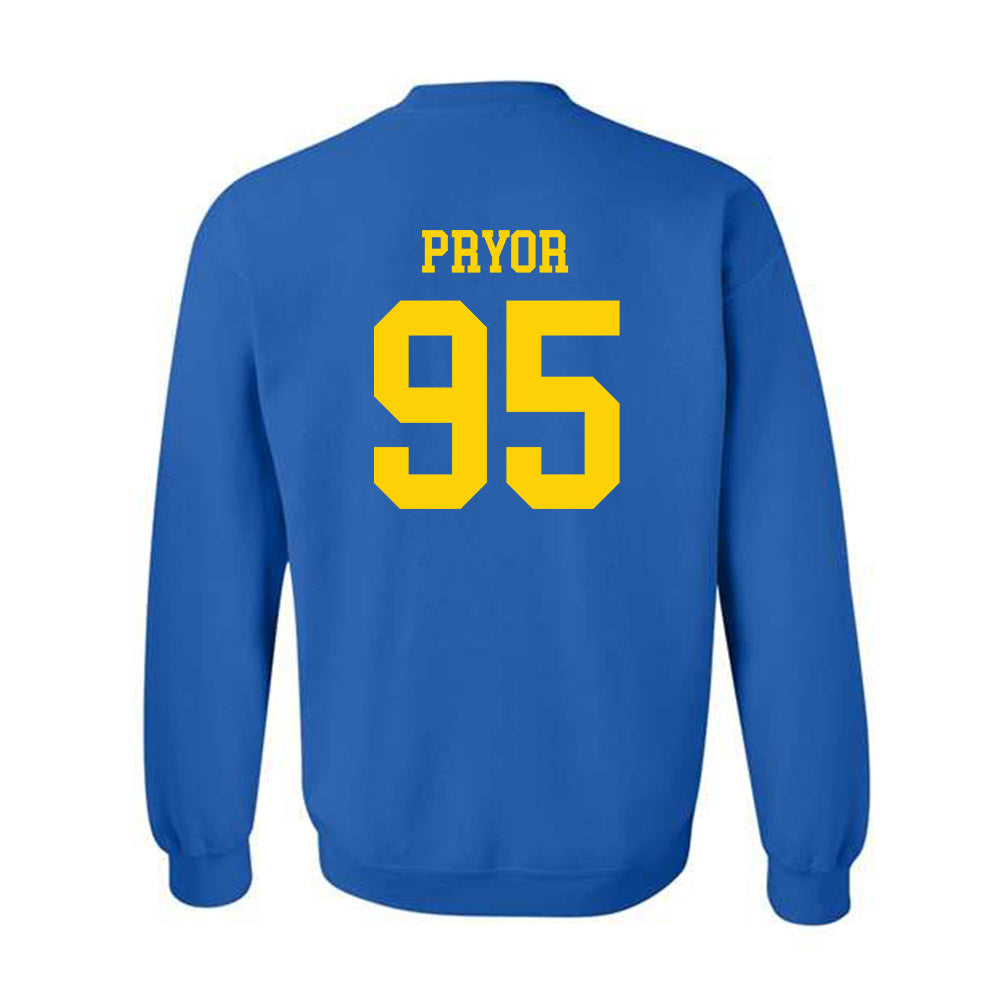 Delaware - NCAA Football : Micah Pryor - Fashion Shersey Crewneck Sweatshirt-1