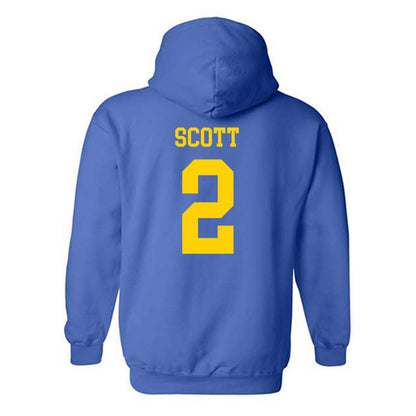 Delaware - NCAA Women's Basketball : Kendall Scott - Fashion Shersey Hooded Sweatshirt-1