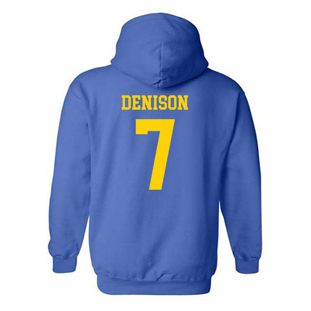 Delaware - NCAA Softball : Emma Denison - Fashion Shersey Hooded Sweatshirt-1