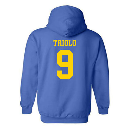 Delaware - NCAA Men's Lacrosse : Matt Triolo - Fashion Shersey Hooded Sweatshirt-1