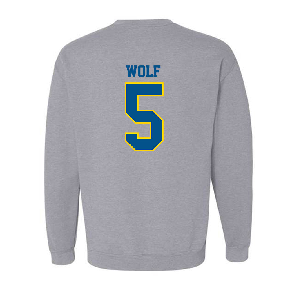 Delaware - NCAA Baseball : Jeremy Wolf - Sports Shersey Crewneck Sweatshirt-1