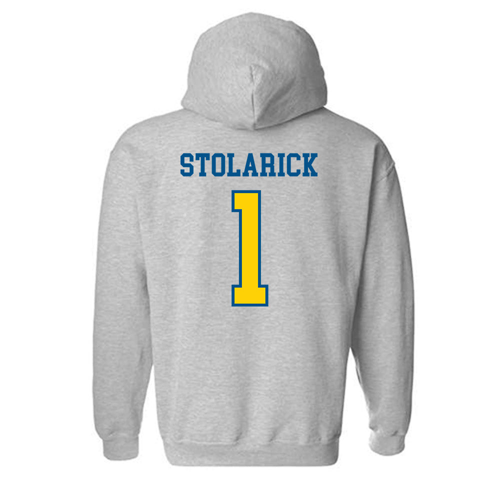 Delaware - NCAA Women's Lacrosse : Stella Stolarick - Sports Shersey Hooded Sweatshirt-1