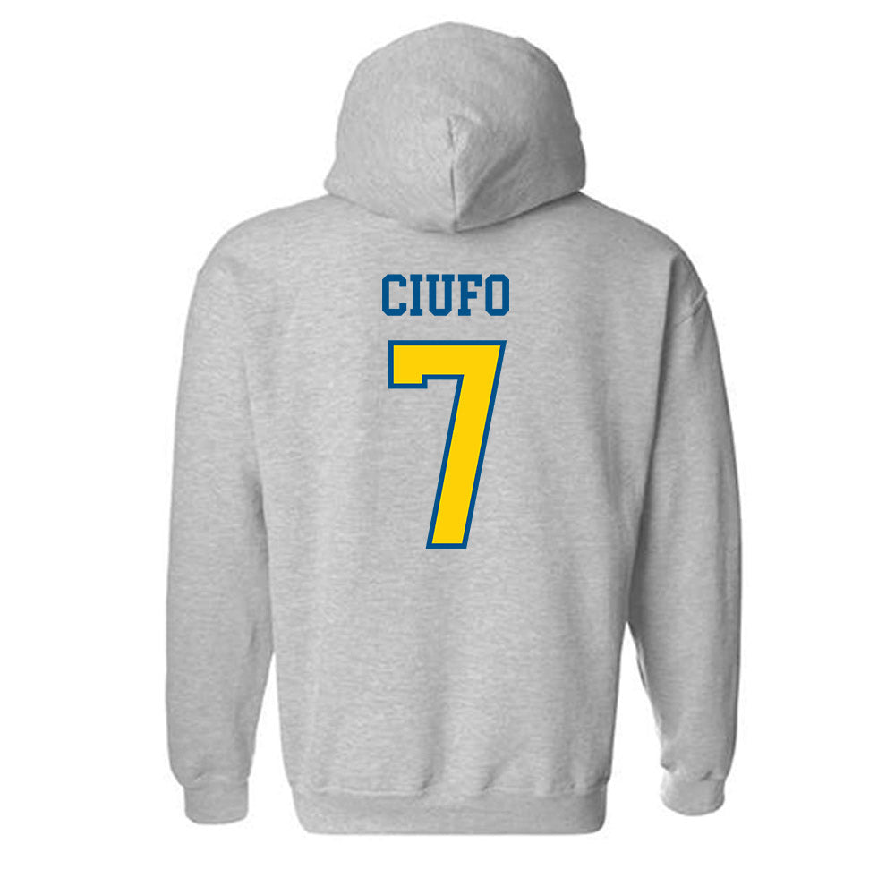 Delaware - NCAA Women's Lacrosse : Julia Ciufo - Sports Shersey Hooded Sweatshirt-1
